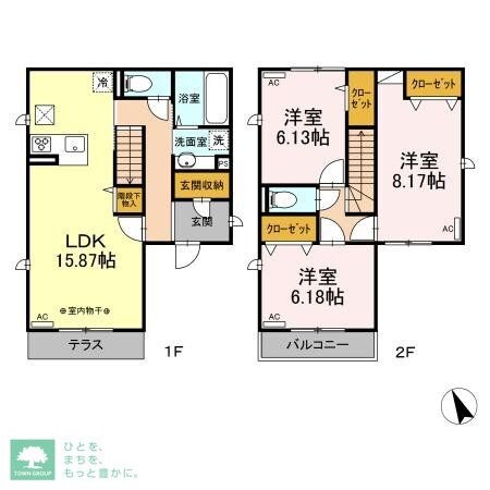 アンビエンテ柴崎の物件間取画像