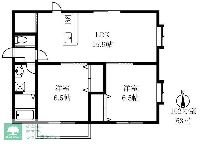 ラムズ弦巻の物件間取画像