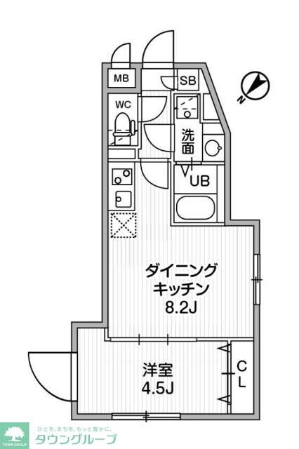 ウェルスクエアイズム下北沢ＥＡＳＴの物件間取画像