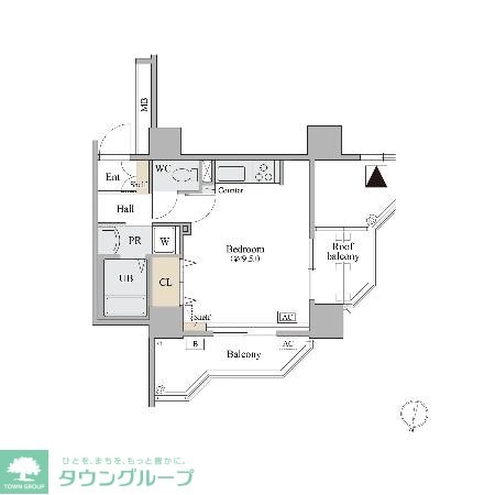 コラム神泉の物件間取画像