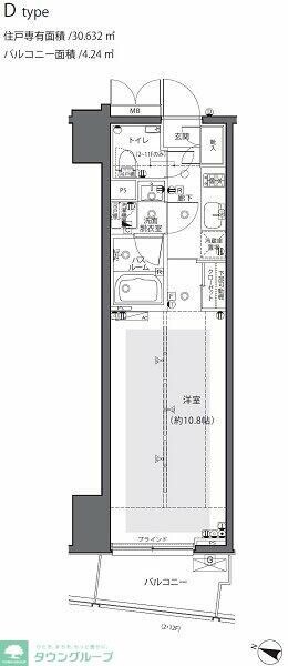 ＺＯＯＭ都庁前の物件間取画像