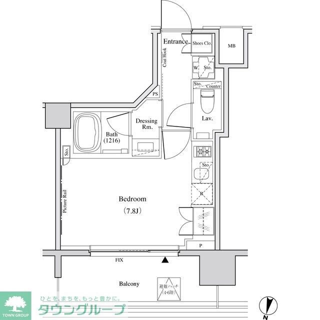 ザ・パークハビオ代々木の物件間取画像