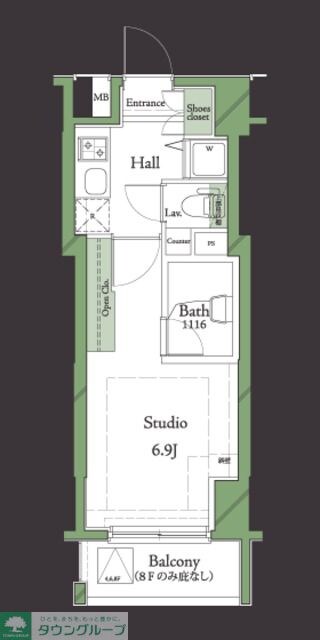 ＨＦ明大前レジデンスの物件間取画像