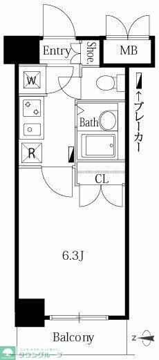 ＬａＳａｎｔｅ広尾の物件間取画像