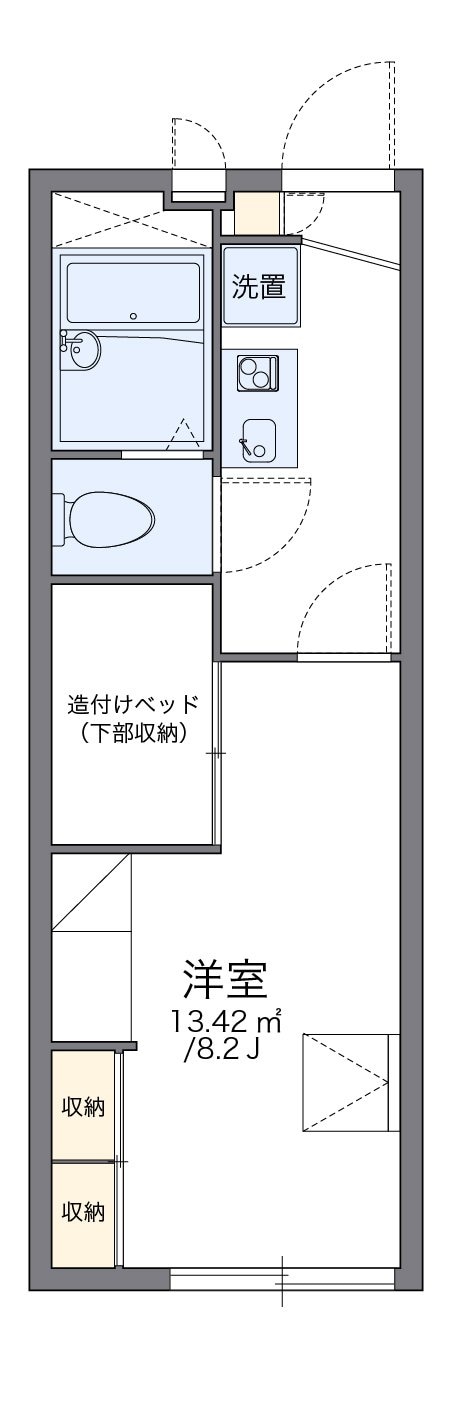 レオパレスアルシオネの物件間取画像