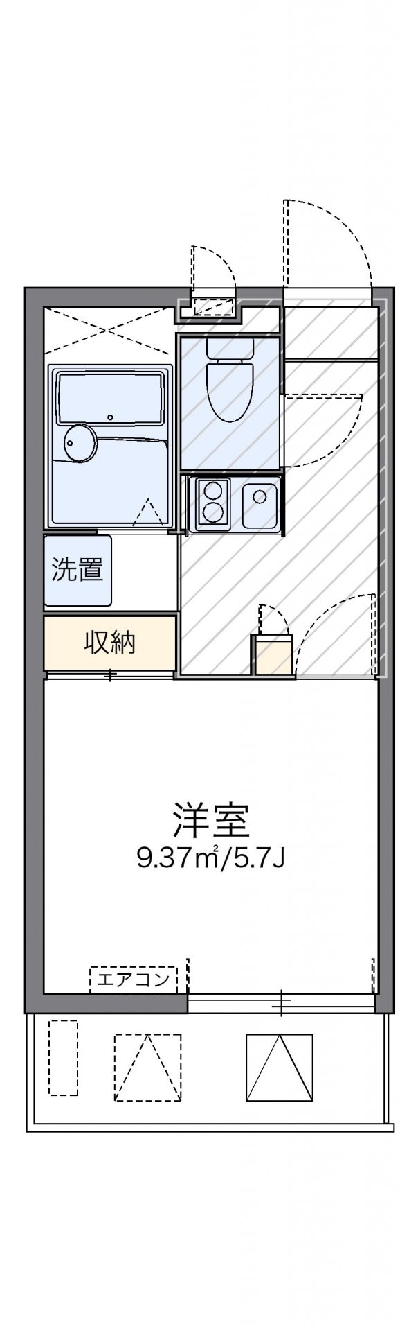 レオパレスすずの物件間取画像