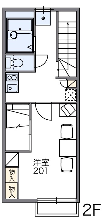 レオパレスブランフルール桜台の物件間取画像