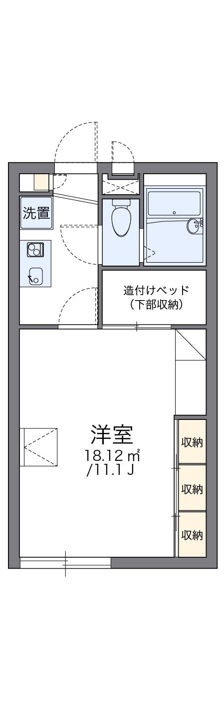 レオパレス桜IIの物件間取画像