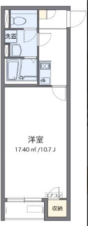 クレイノイヤサカの物件間取画像