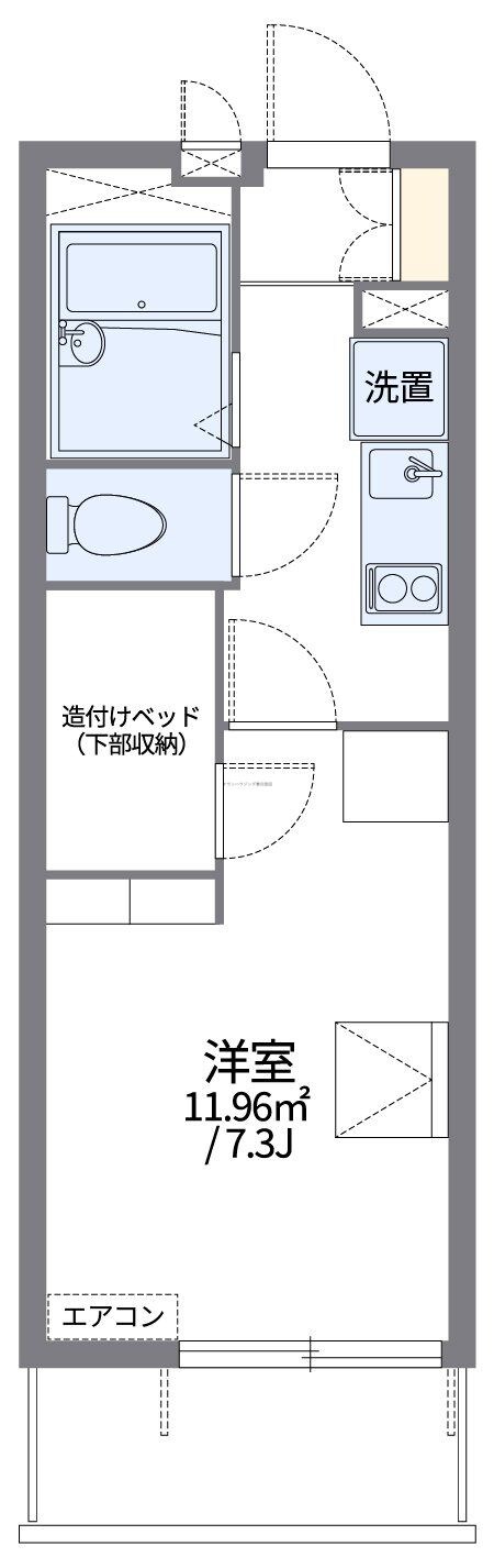 レオパレスグリーンハイム南の物件間取画像