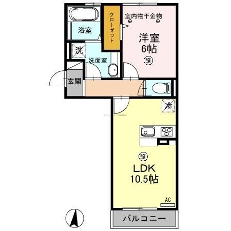 ロイジェントパークスレイクタウン III　Ｃの物件間取画像