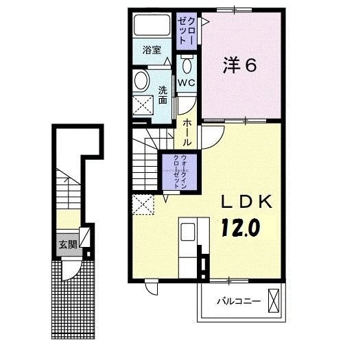 朝風サンハイツの物件間取画像