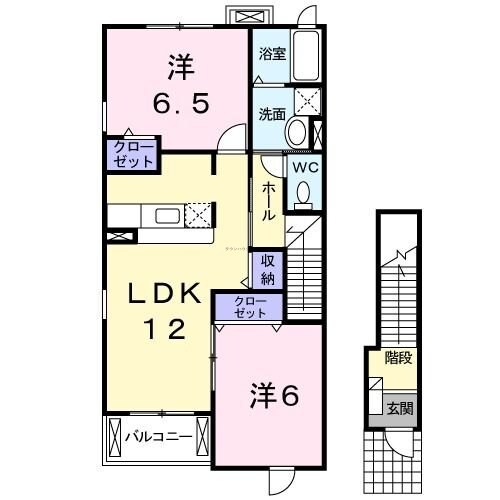 シャン　エピナールの物件間取画像