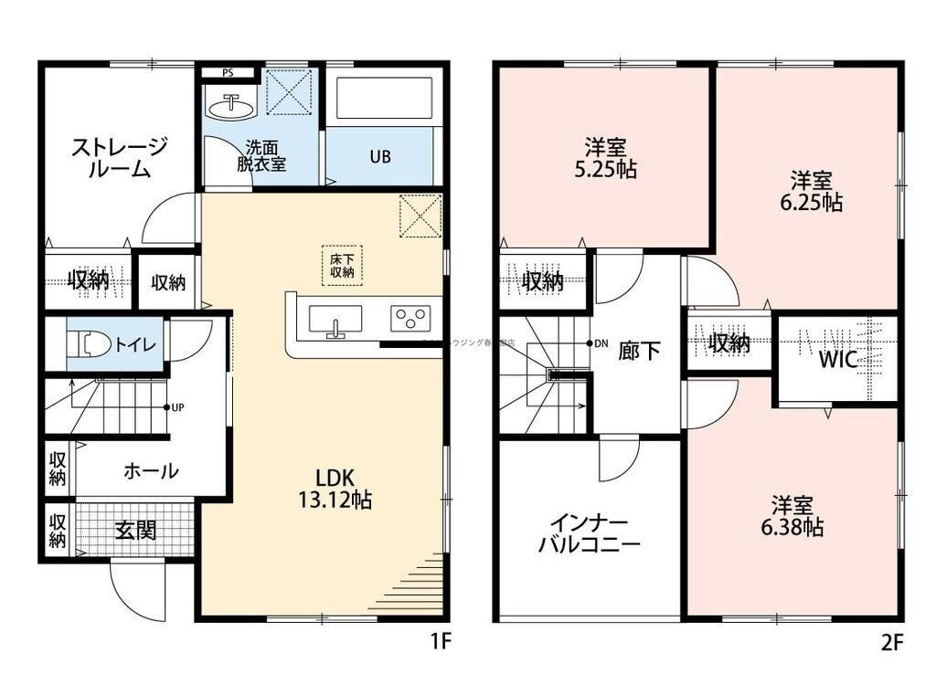 リーブルファイン杉戸内田の物件間取画像