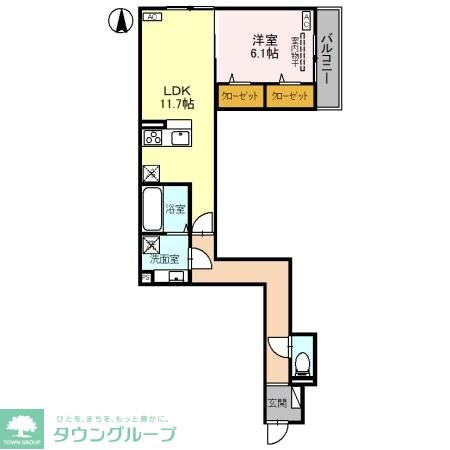 （仮）D-ROOM高富1丁目PJ　C棟の物件間取画像