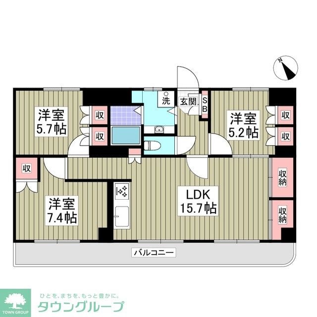 リブレス春日部の物件間取画像