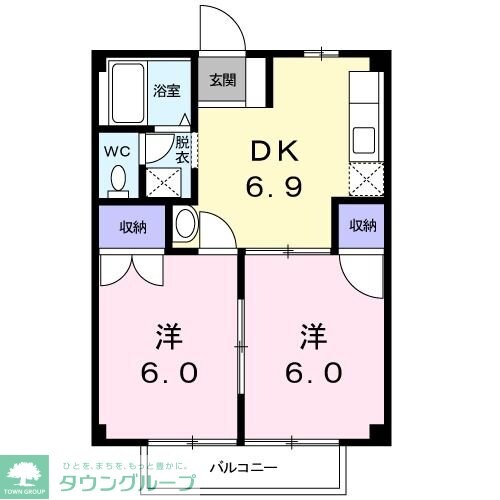 リヒトハイツゆめみ野３の物件間取画像