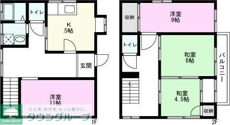 藤塚貸家の物件間取画像