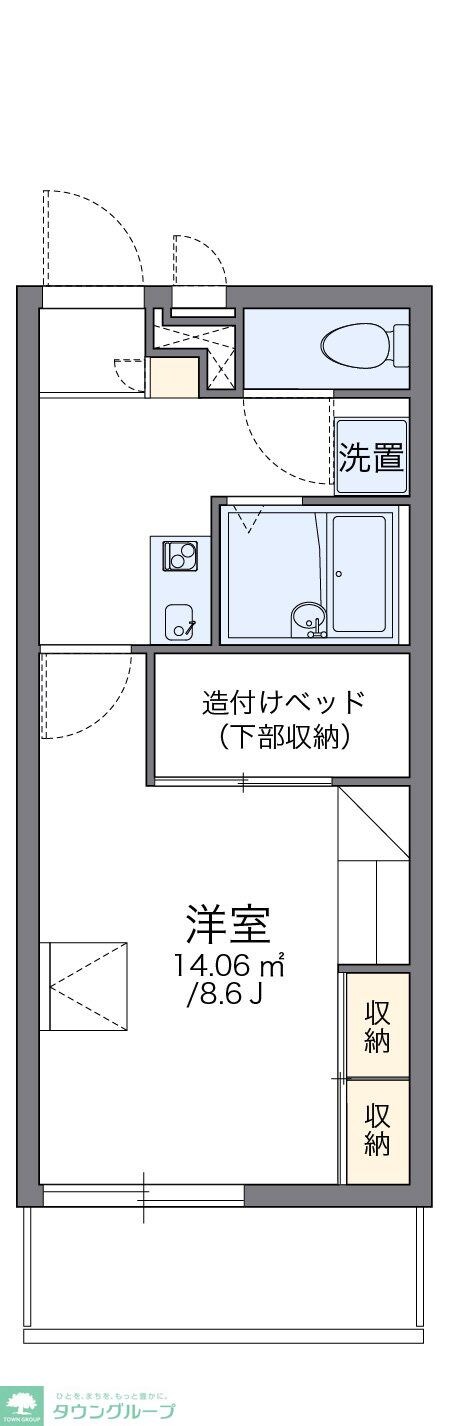 レオパレスＳＵＮＲＩＳＥIIの物件間取画像