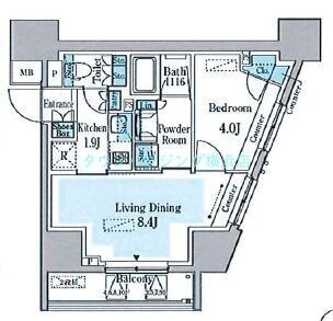 ＧＲＡＮ　ＰＡＳＥＯ横濱関内ＰＲＥＭＩＵＭの物件間取画像