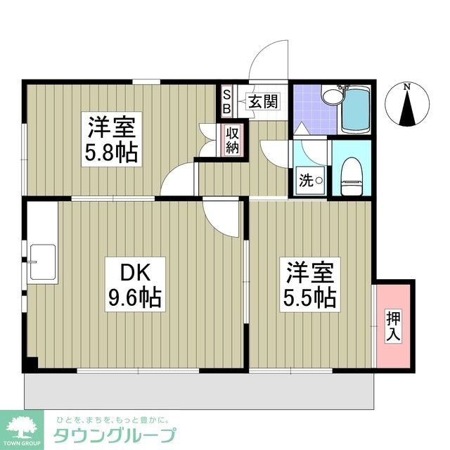 クリエールワコー本牧の物件間取画像