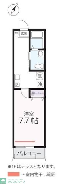 ハーミットクラブハウス横浜浅間台IIＡ号棟（仮）の物件間取画像