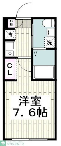 サンライズ横浜の物件間取画像
