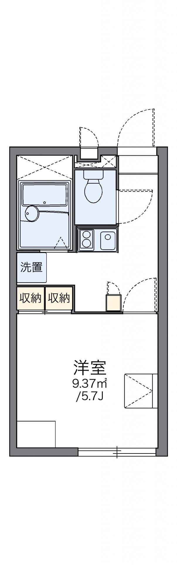 レオパレスＨＩＮＯの物件間取画像