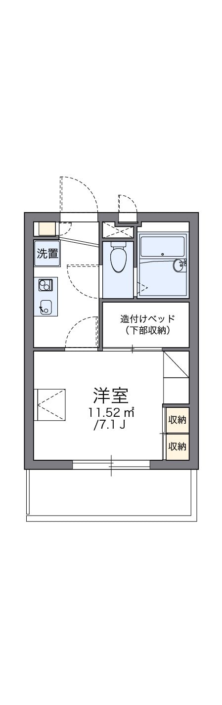 レオパレス日野ＯＧＭIIの物件間取画像