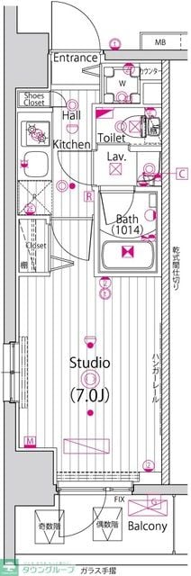 ガーラ・リバースクエア横濱南の物件間取画像