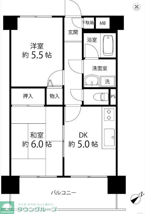 T'S　garden磯子の物件間取画像