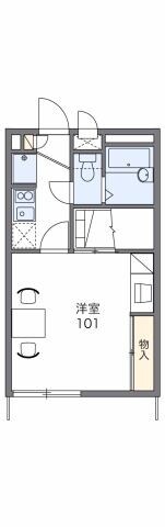 レオパレスＫＳＭ２１の物件間取画像