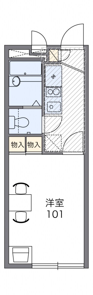 レオパレスコンフォートの物件間取画像