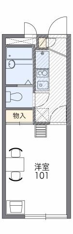 レオパレスベルコートの物件間取画像