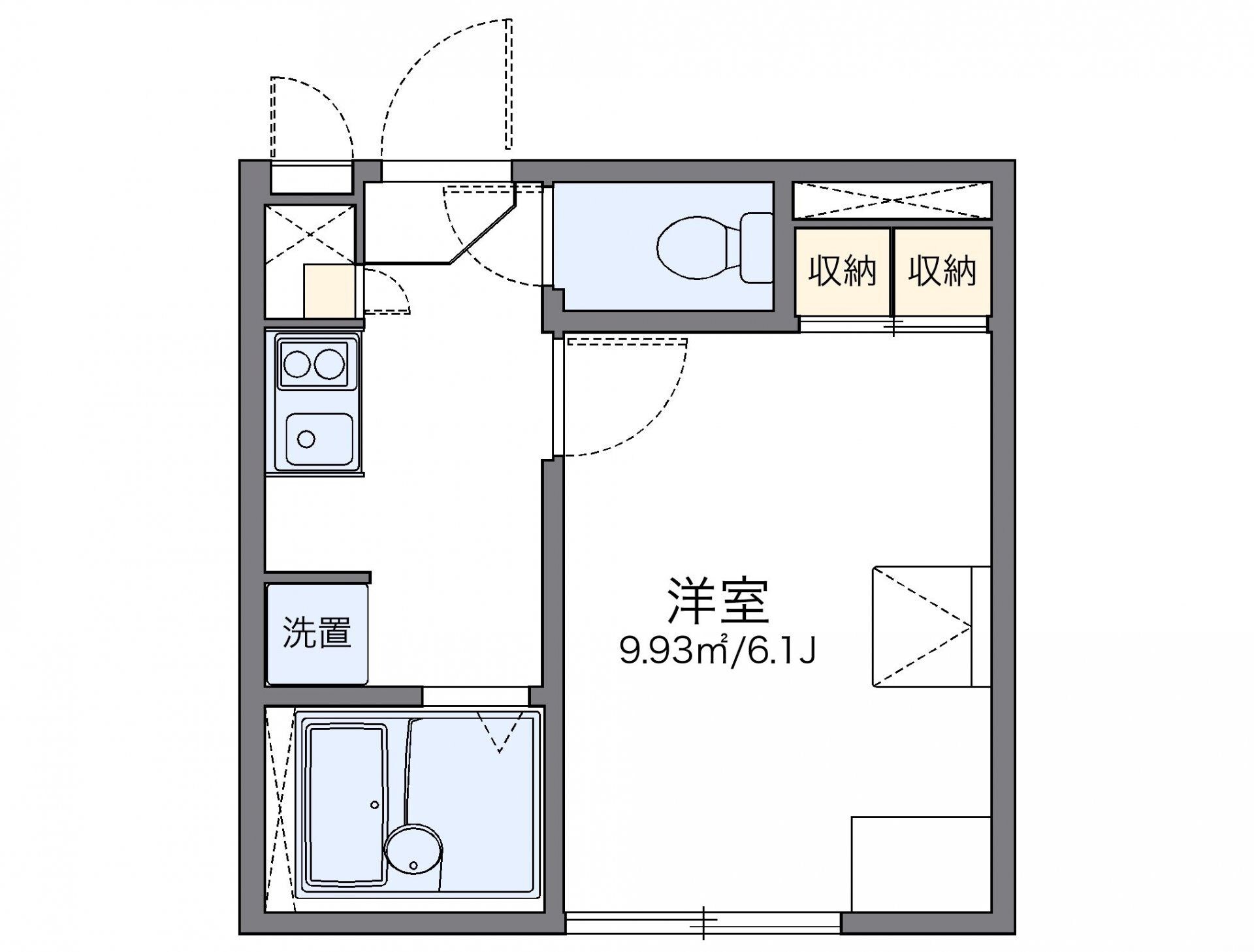 レオパレスアイリスの物件間取画像