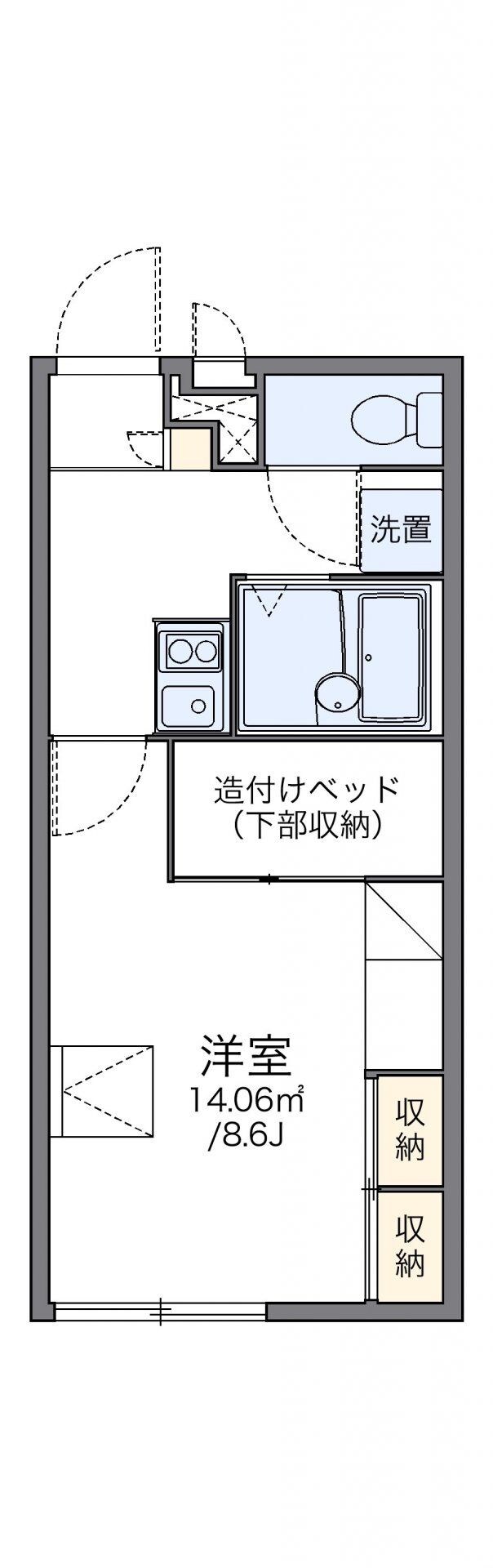 レオパレス飛鳥　常盤台の物件間取画像