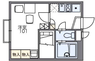 レオパレスＯｈａｎａの物件間取画像