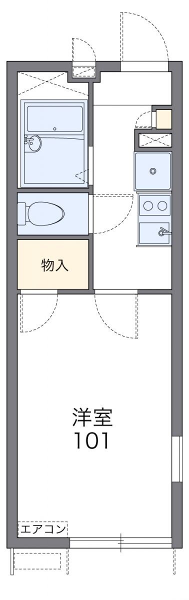 レオパレスカサ　ヴェルデの物件間取画像