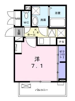 ルラック　Ａの物件間取画像