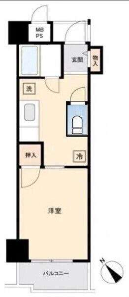 ホーユウパレス和田町の物件間取画像