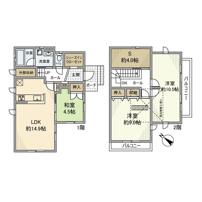 坂本町戸建の物件間取画像