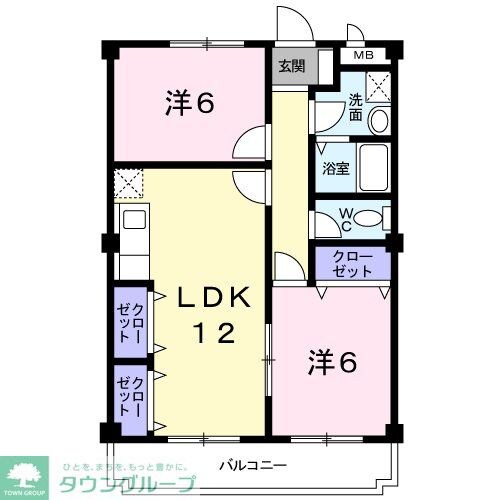 タウン泉の森Iの物件間取画像