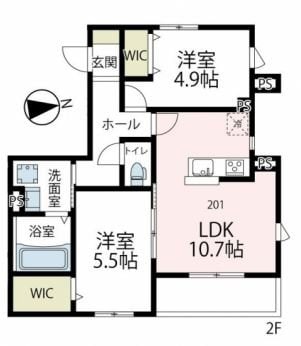 メゾンウエストIIの物件間取画像