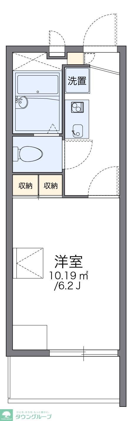 レオパレスサニーハイツ　アオキの物件間取画像