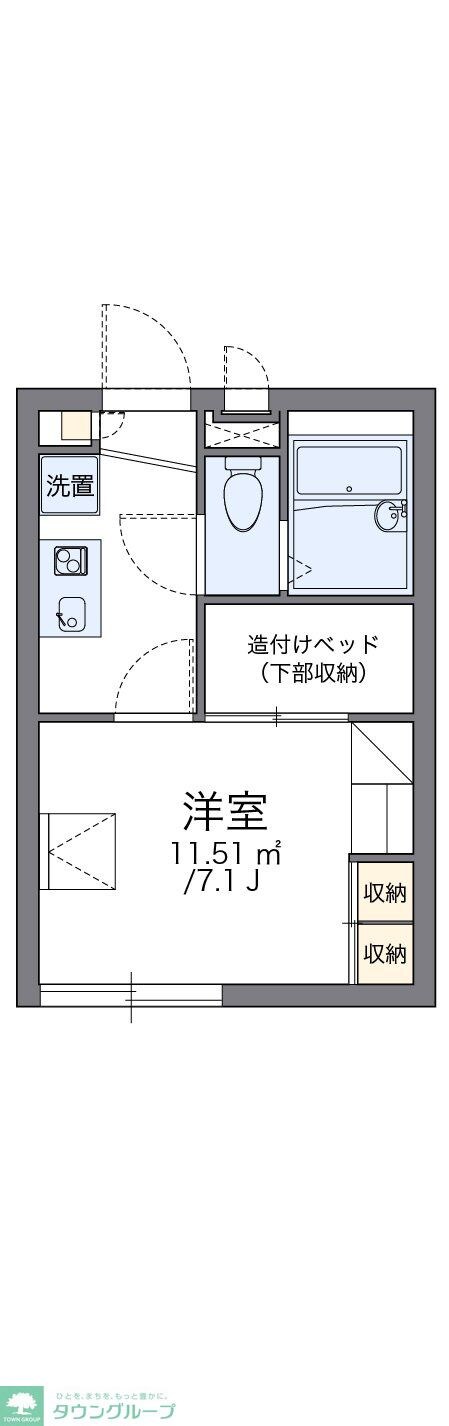 レオパレス美住ハイムの物件間取画像