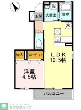 グランモア柳川の物件間取画像