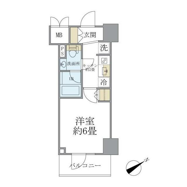 レスピール川崎の物件間取画像