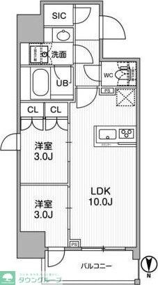 nidoKAMATAの物件間取画像