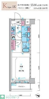 ガリシア西馬込の物件間取画像