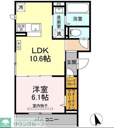 D Paina 小机町IIの物件間取画像